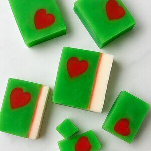 SIngle -Grinch Soap Small Bar- All Natural- Quantity 1